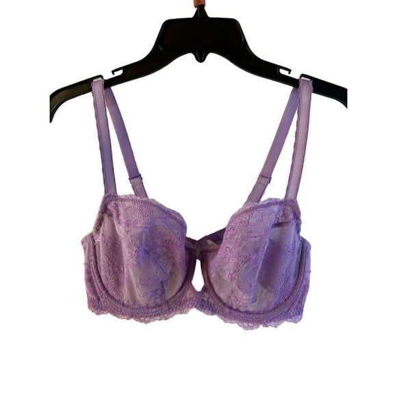 Wacoal purple lace wire bra 36C #851155 - Picture 1 of 5